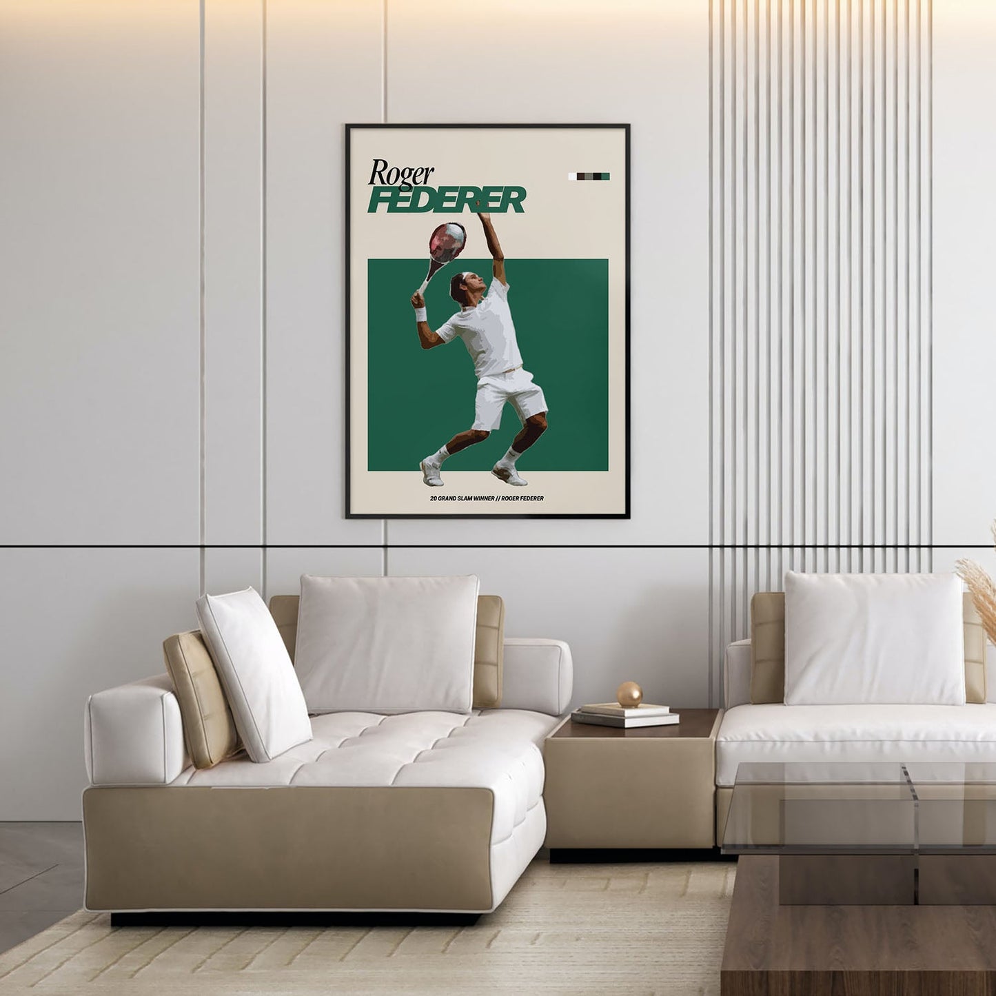 Flex Designs Poster Roger Federer FlexM 5 x 7" Home Goods - Sports  Poster