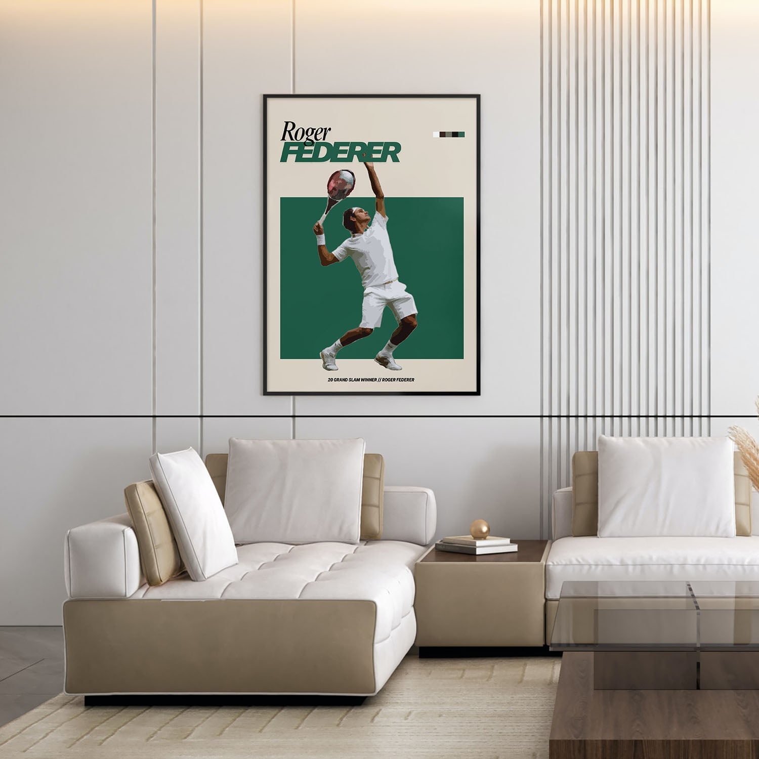 Flex Designs Poster Roger Federer FlexM 5 x 7" Home Goods - Sports  Poster