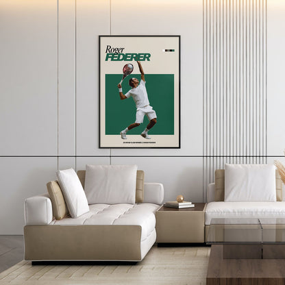 Flex Designs Poster Roger Federer FlexM 5 x 7" Home Goods - Sports  Poster