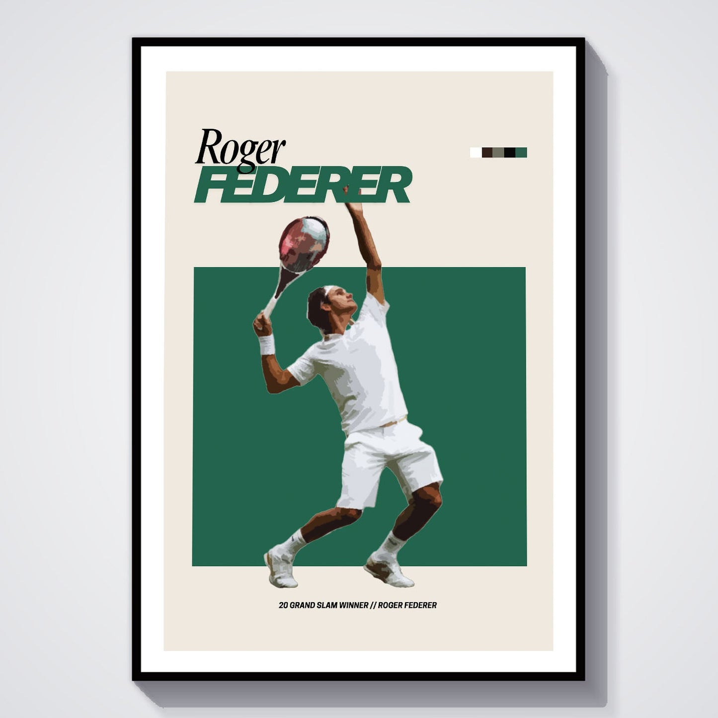 Flex Designs Poster Roger Federer FlexM 8 x 10" Home Goods - Sports  Poster