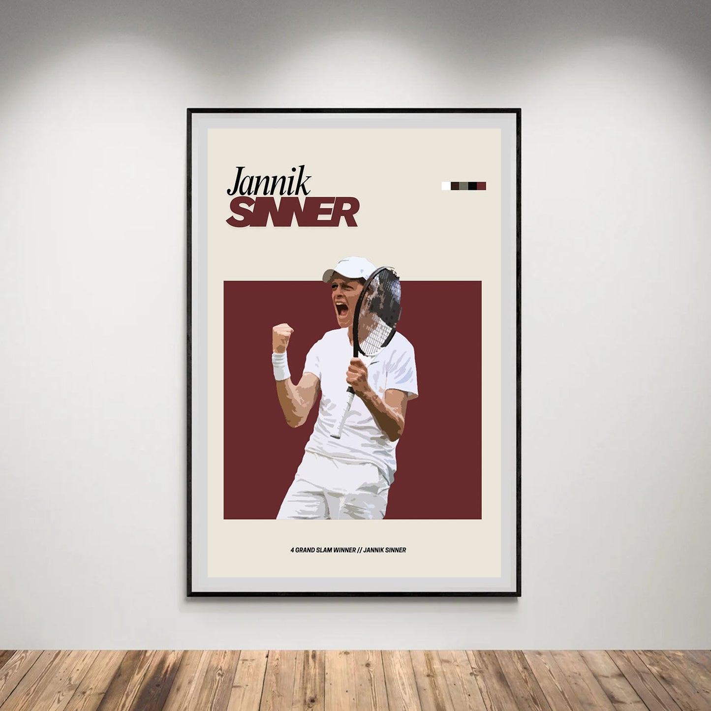 Flex Designs Poster Jannik Sinner FlexM 8 x 10" Home Goods - Sports  Poster