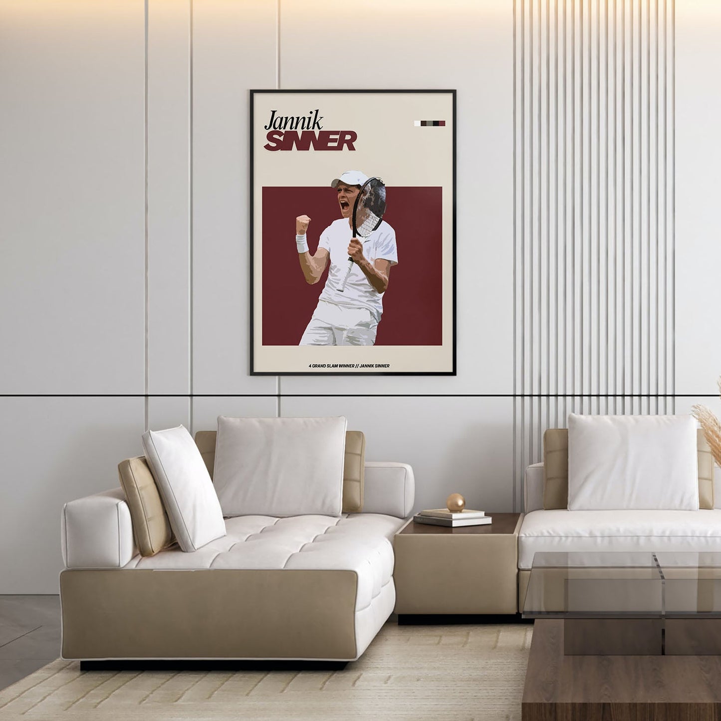 Flex Designs Poster Jannik Sinner FlexM 5 x 7" Home Goods - Sports  Poster