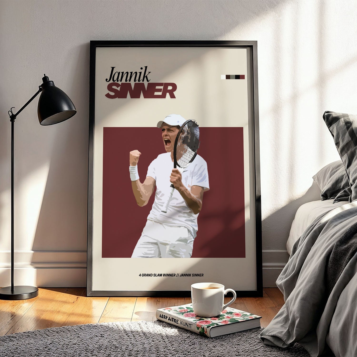 Flex Designs Poster Jannik Sinner FlexM 5 x 7" Home Goods - Sports  Poster