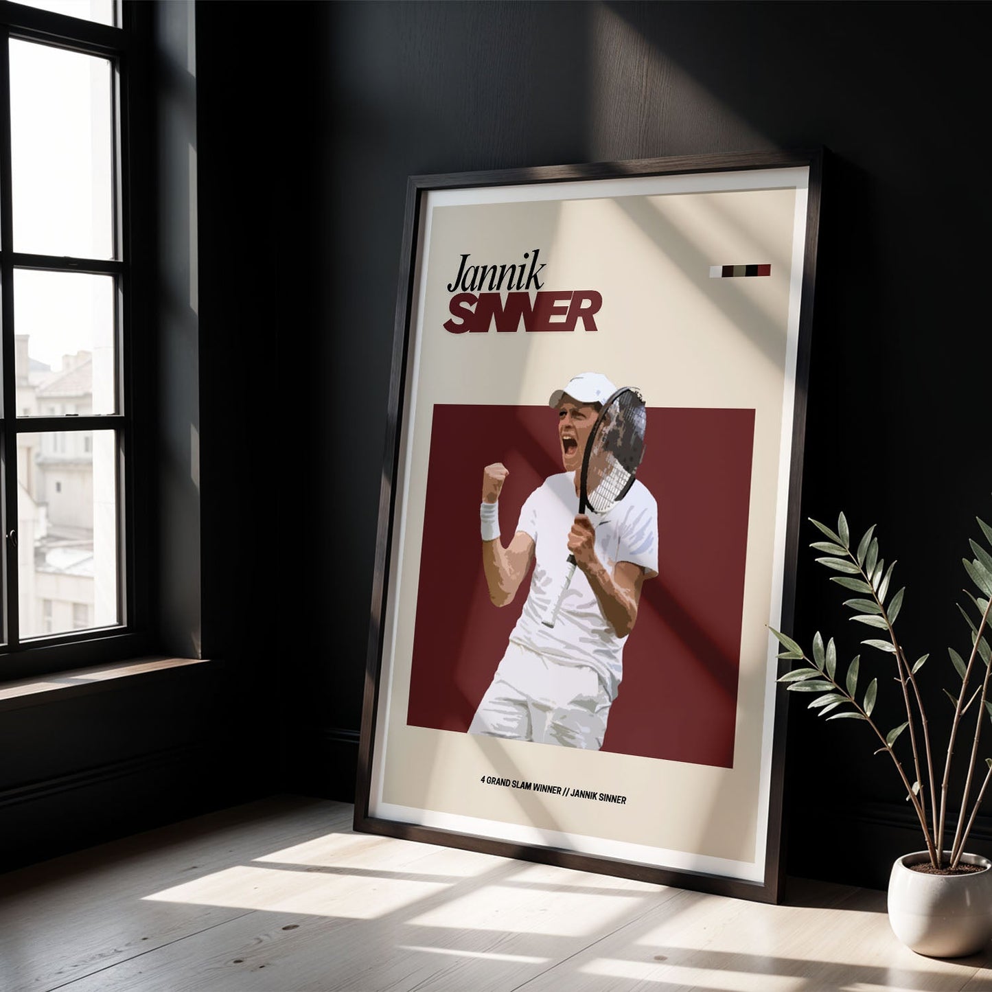 Flex Designs Poster Jannik Sinner FlexM 8 x 10" Home Goods - Sports  Poster