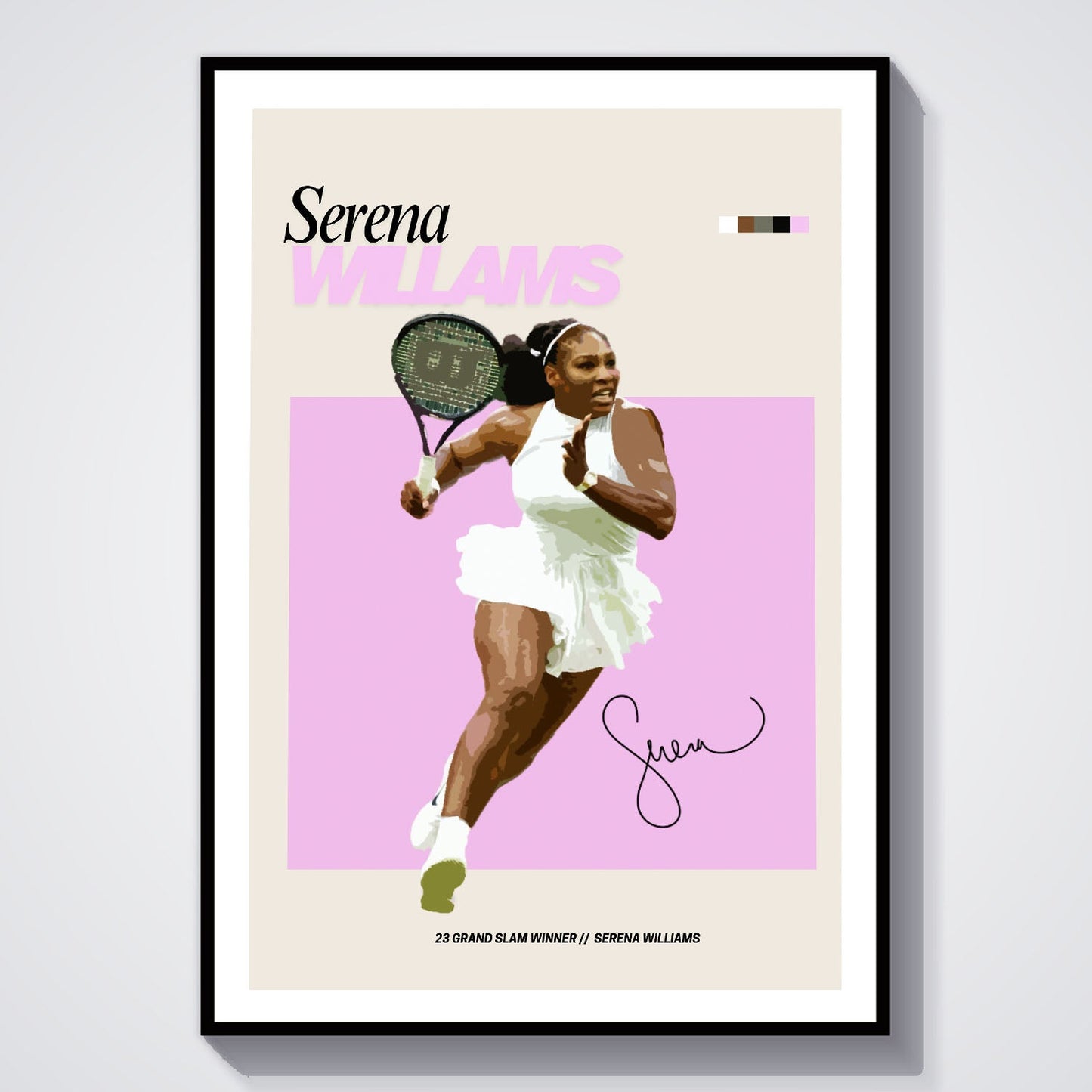 Flex Designs Poster Serena Williams FlexM 8 x 10" Home Goods - Sports  Poster