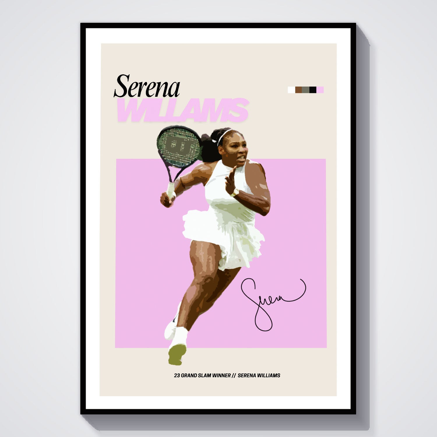 Flex Designs Poster Serena Williams FlexM 8 x 10" Home Goods - Sports  Poster