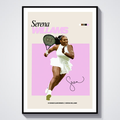 Flex Designs Poster Serena Williams FlexM 8 x 10" Home Goods - Sports  Poster