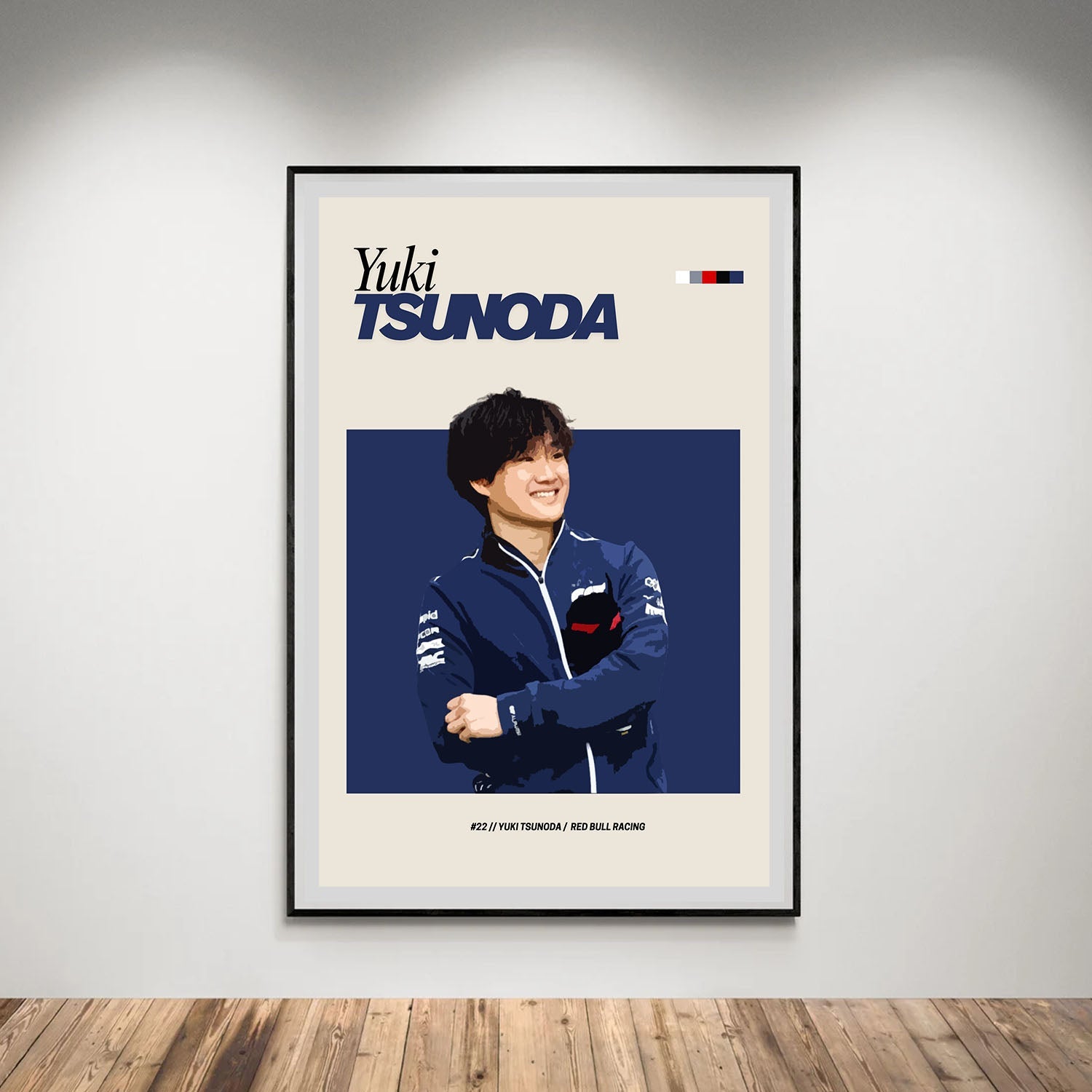 Flex Designs Poster Yuki Tsunoda Red Bull F1 FlexM 8 x 10" Home Goods - Sports  Poster