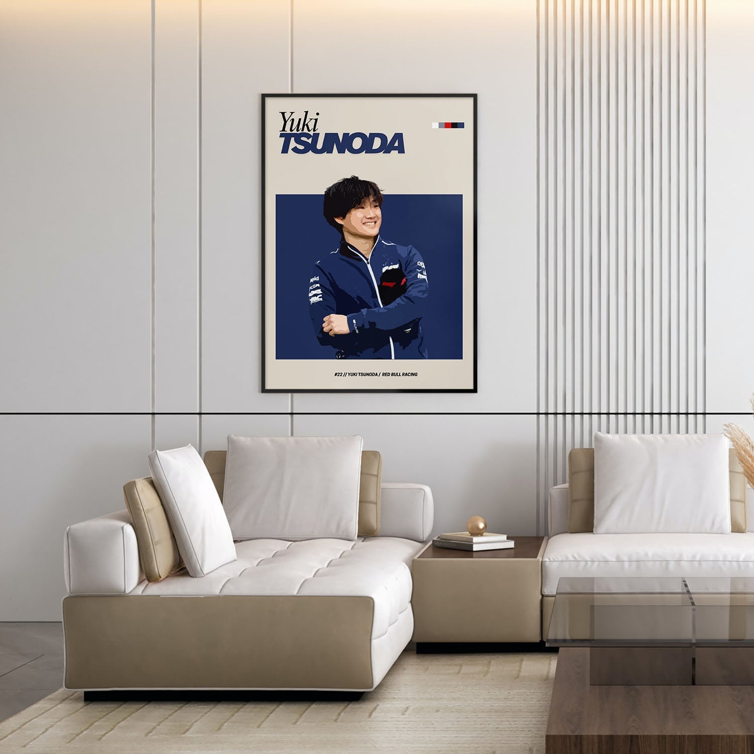 Flex Designs Poster Yuki Tsunoda Red Bull F1 FlexM 5 x 7" Home Goods - Sports  Poster