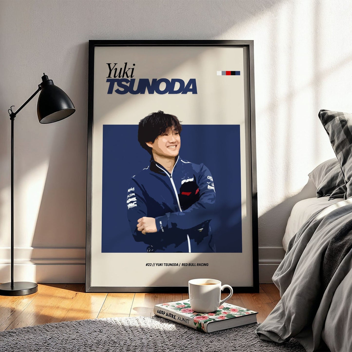 Flex Designs Poster Yuki Tsunoda Red Bull F1 FlexM 5 x 7" Home Goods - Sports  Poster