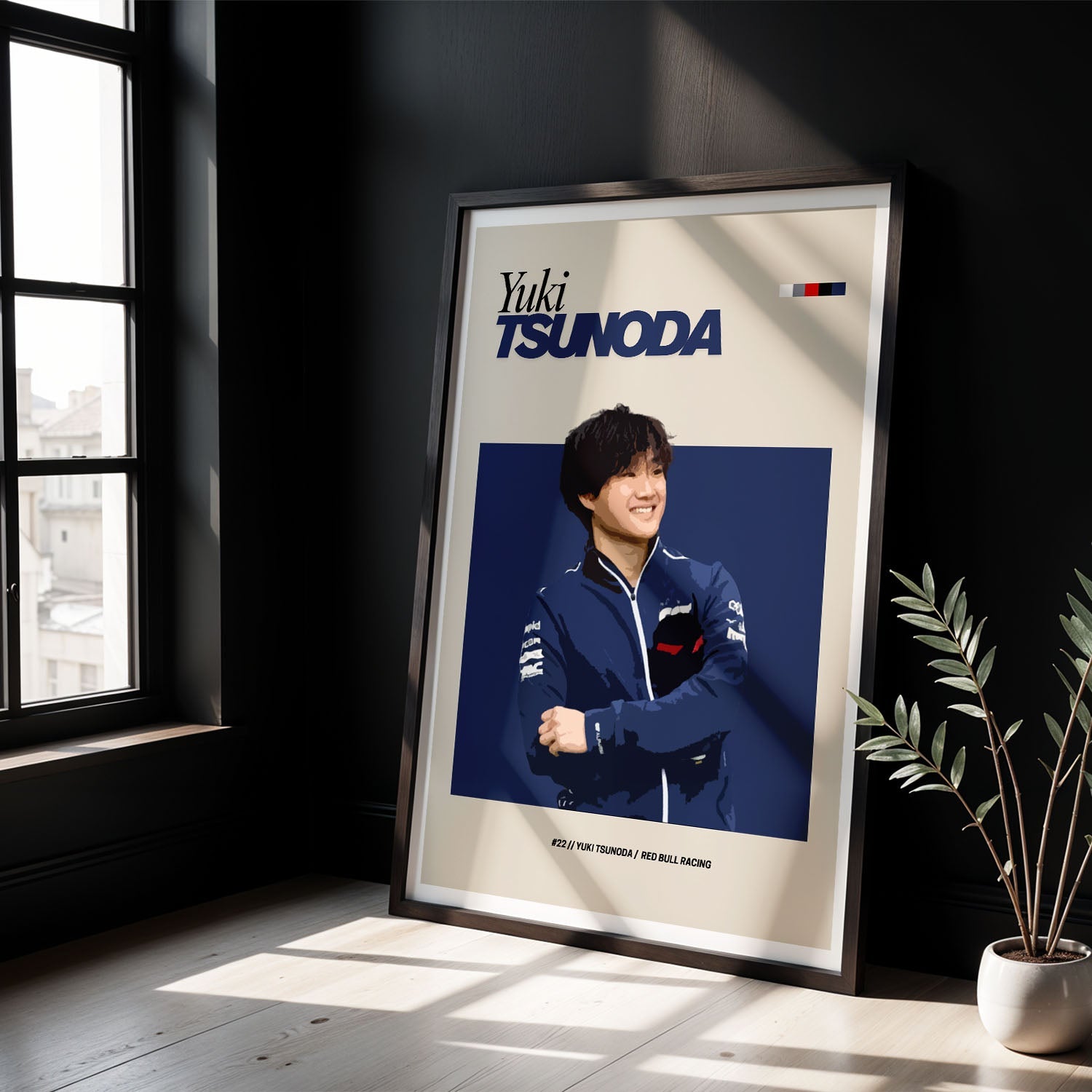 Flex Designs Poster Yuki Tsunoda Red Bull F1 FlexM 8 x 10" Home Goods - Sports  Poster