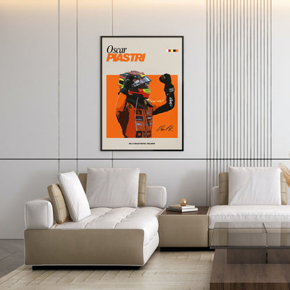 Flex Designs Poster Oscar Piastri McLaren F1 FlexM 5 x 7" Home Goods - Sports  Poster