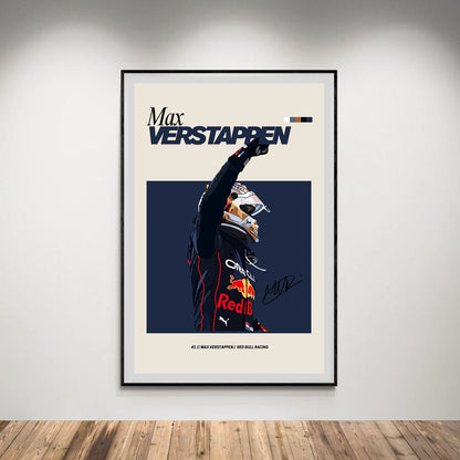 Flex Designs Poster Max Verstappen Red Bull F1 FlexM 8 x 10" Home Goods - Sports  Poster
