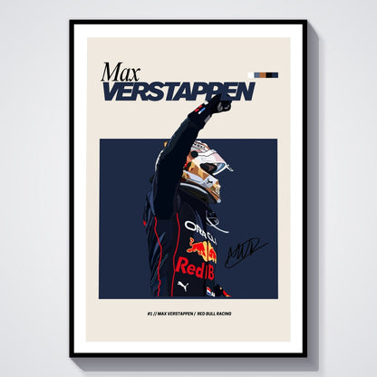 Flex Designs Poster Max Verstappen Red Bull F1 FlexM 8 x 10" Home Goods - Sports  Poster