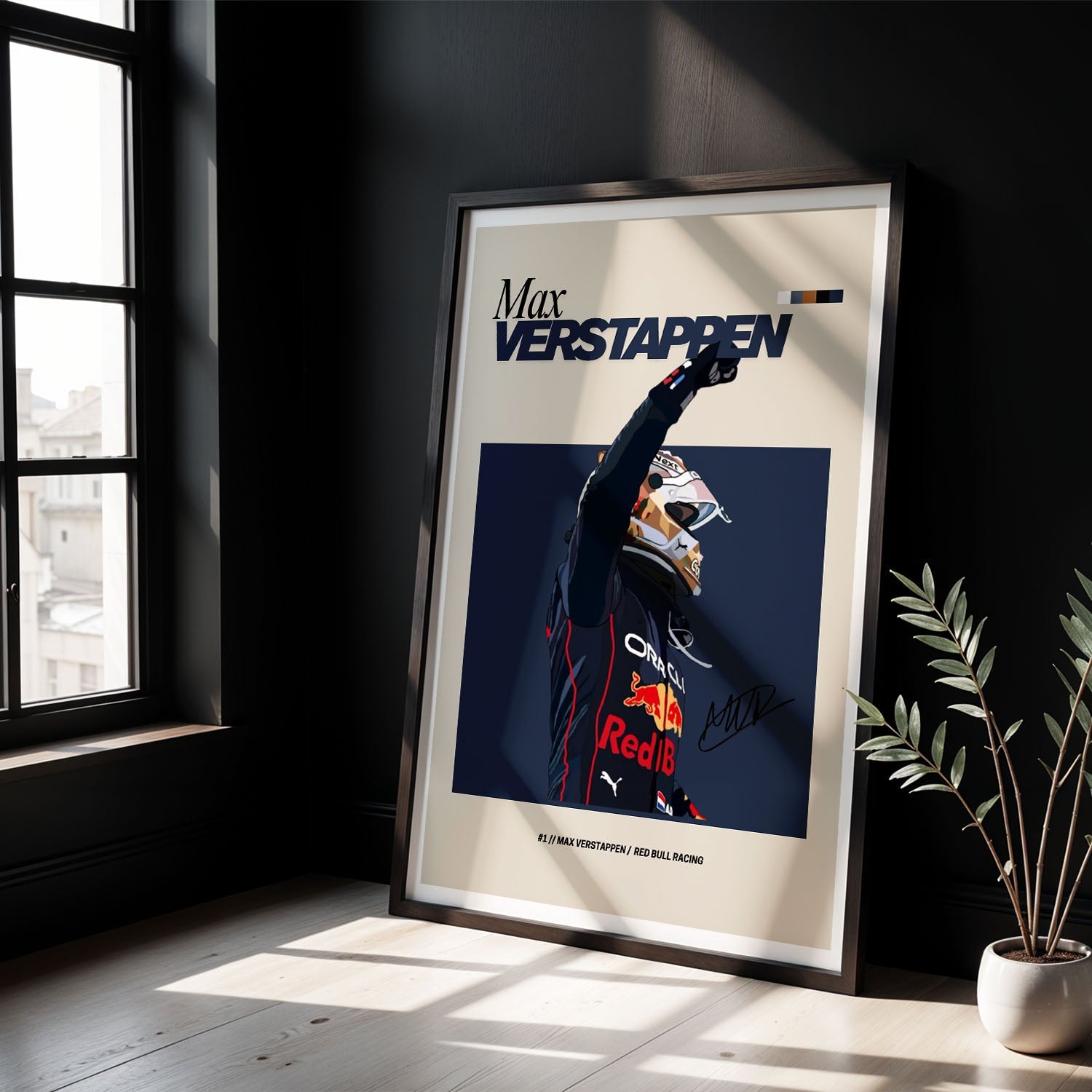 Flex Designs Poster Max Verstappen Red Bull F1 FlexM 8 x 10" Home Goods - Sports  Poster