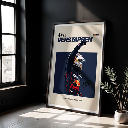 Flex Designs Poster Max Verstappen Red Bull F1 FlexM 8 x 10" Home Goods - Sports  Poster