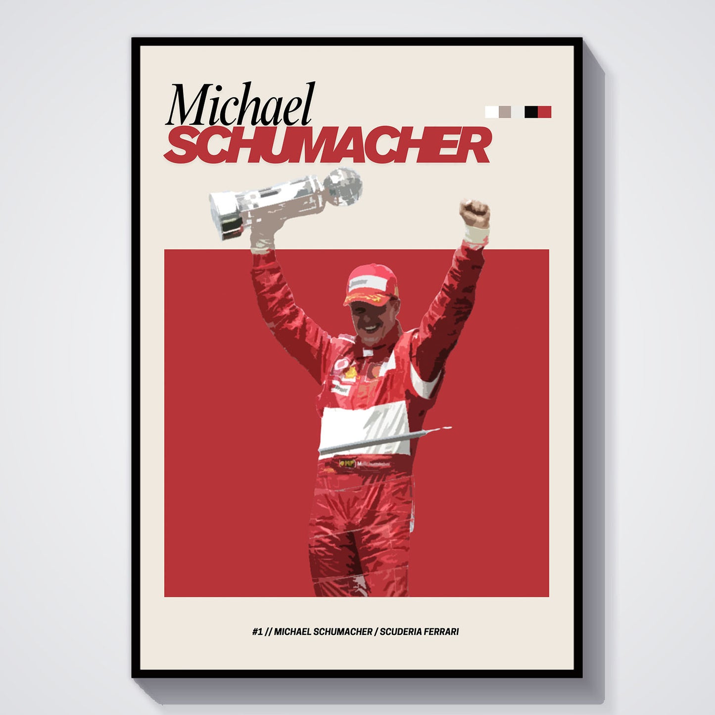 Michael Schumacher Ferrari F1 FlexM Poster