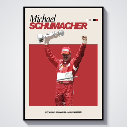 Michael Schumacher Ferrari F1 FlexM Poster