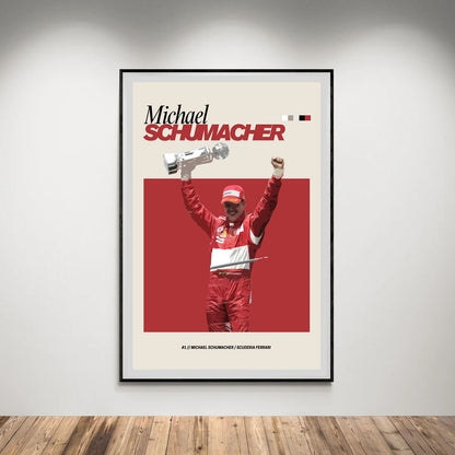 Michael Schumacher Ferrari F1 FlexM Poster