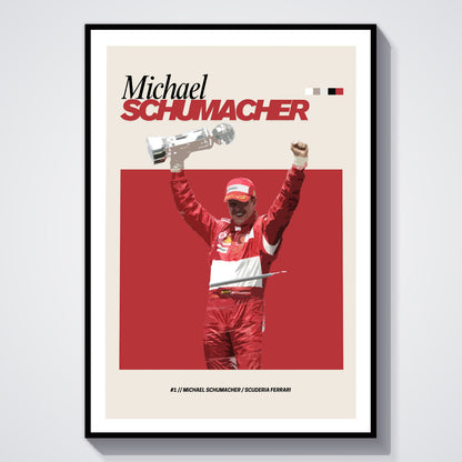 Michael Schumacher Ferrari F1 FlexM Poster
