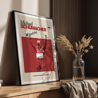 Michael Schumacher Ferrari F1 FlexM Poster