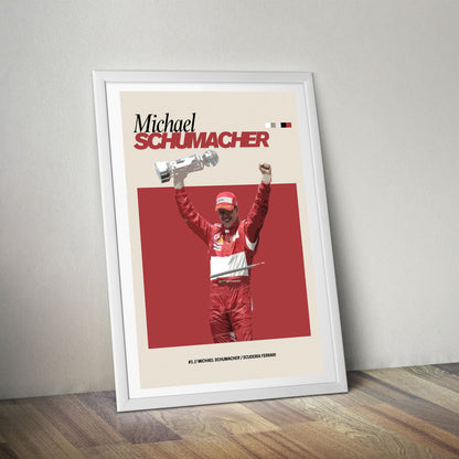Michael Schumacher Ferrari F1 FlexM Poster