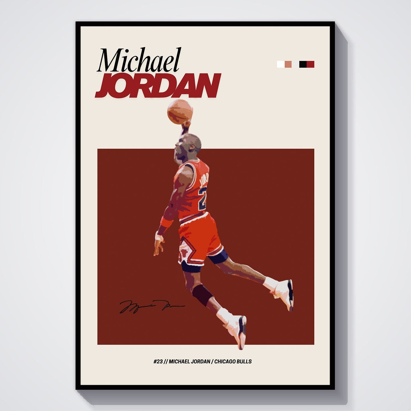Flex Designs Poster Michael Jordan NBA FlexM 5 x 7" Home Goods - Sports  Poster