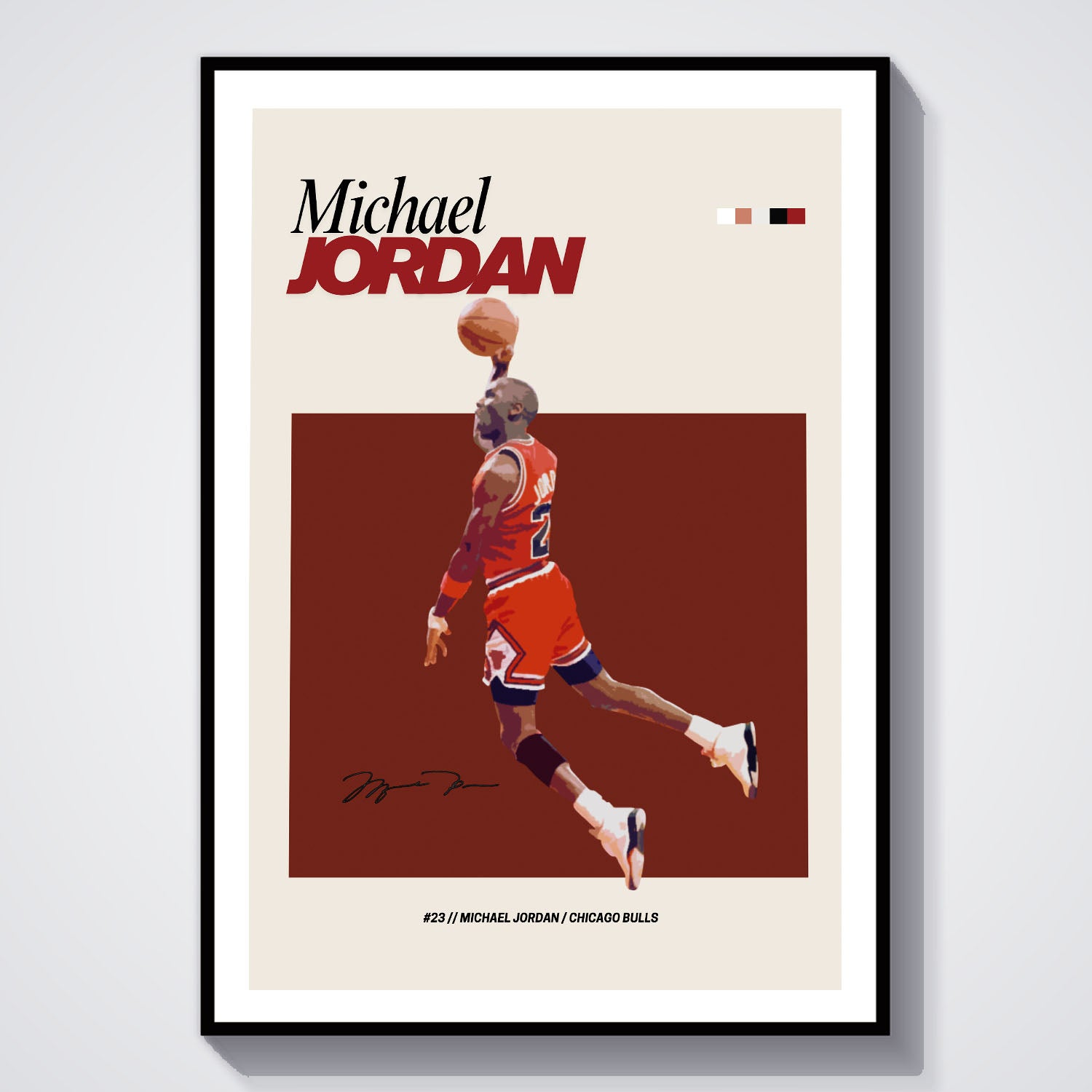 Flex Designs Poster Michael Jordan NBA FlexM 8 x 10" Home Goods - Sports  Poster