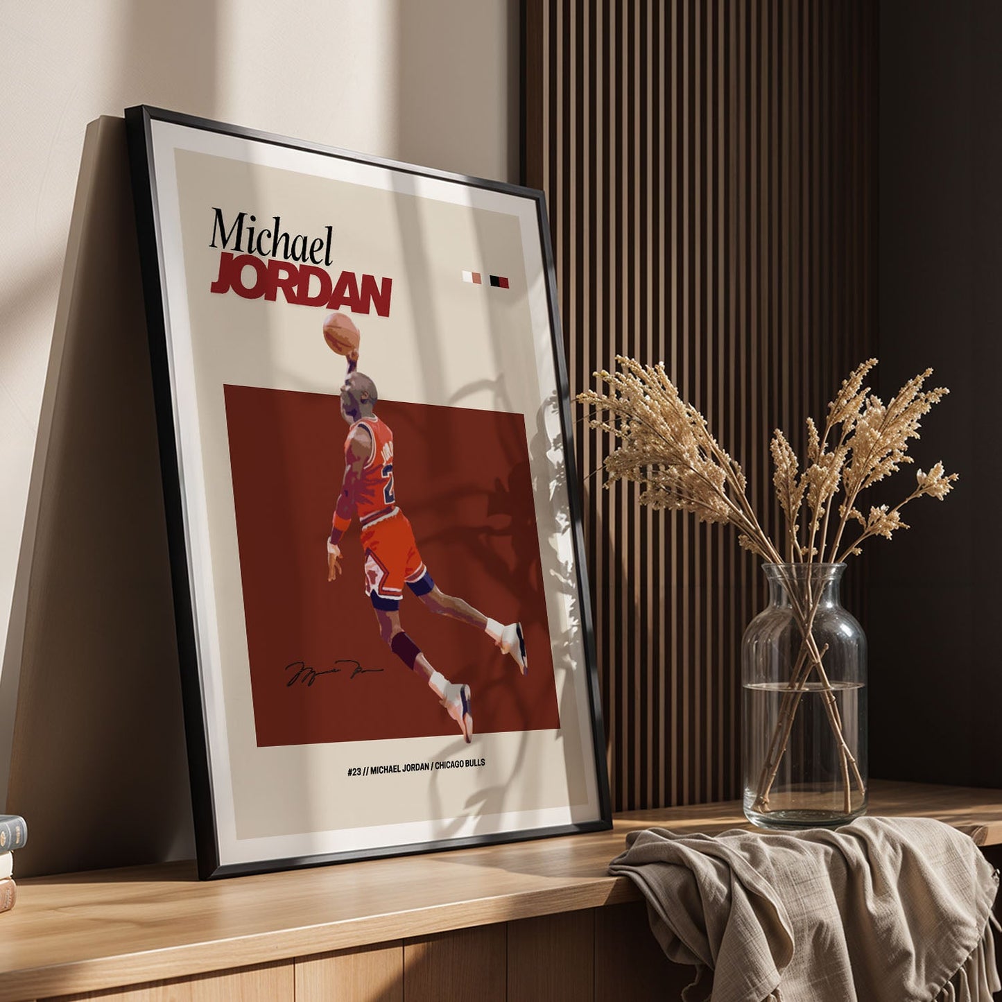 Flex Designs Poster Michael Jordan NBA FlexM 5 x 7" Home Goods - Sports  Poster