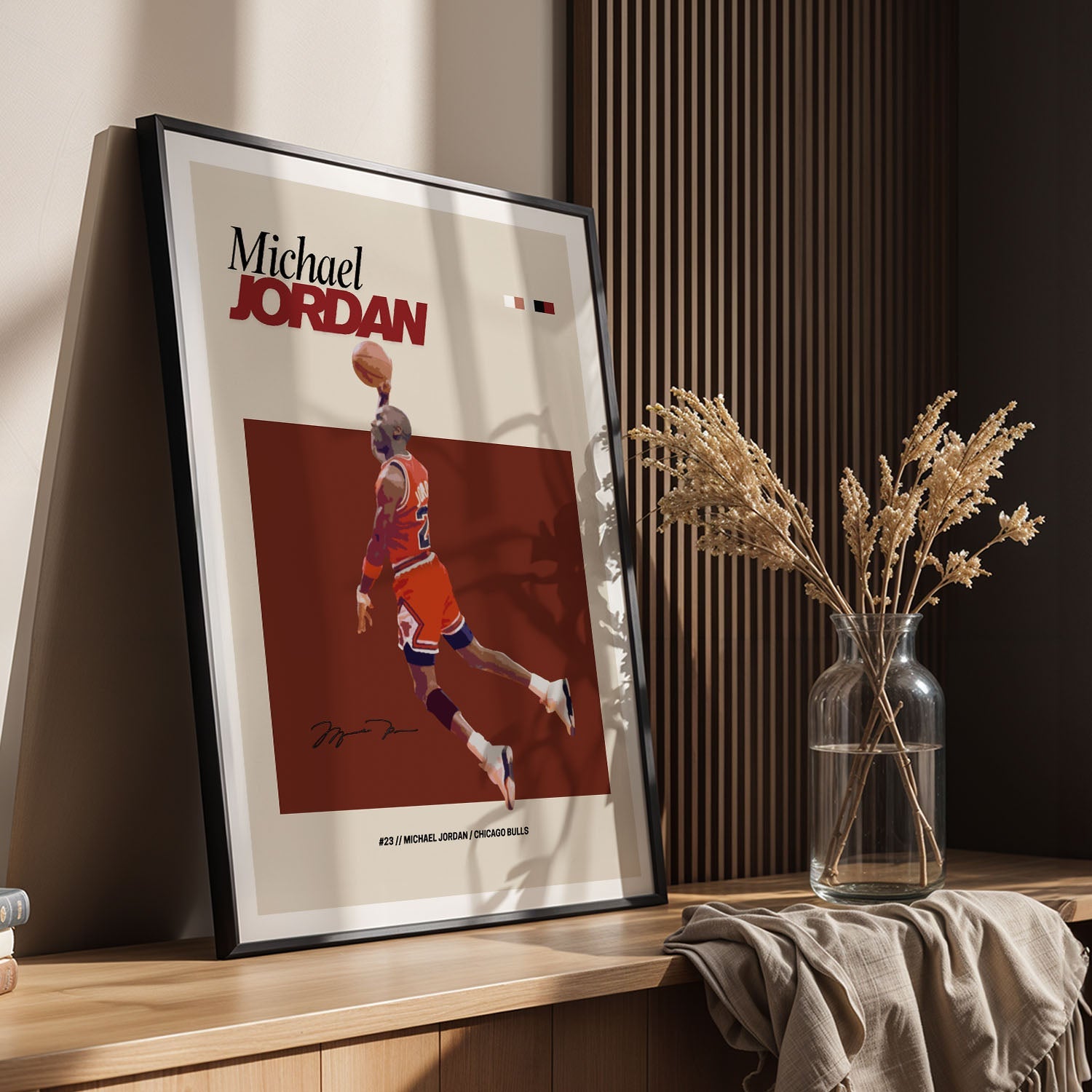Flex Designs Poster Michael Jordan NBA FlexM 5 x 7" Home Goods - Sports  Poster
