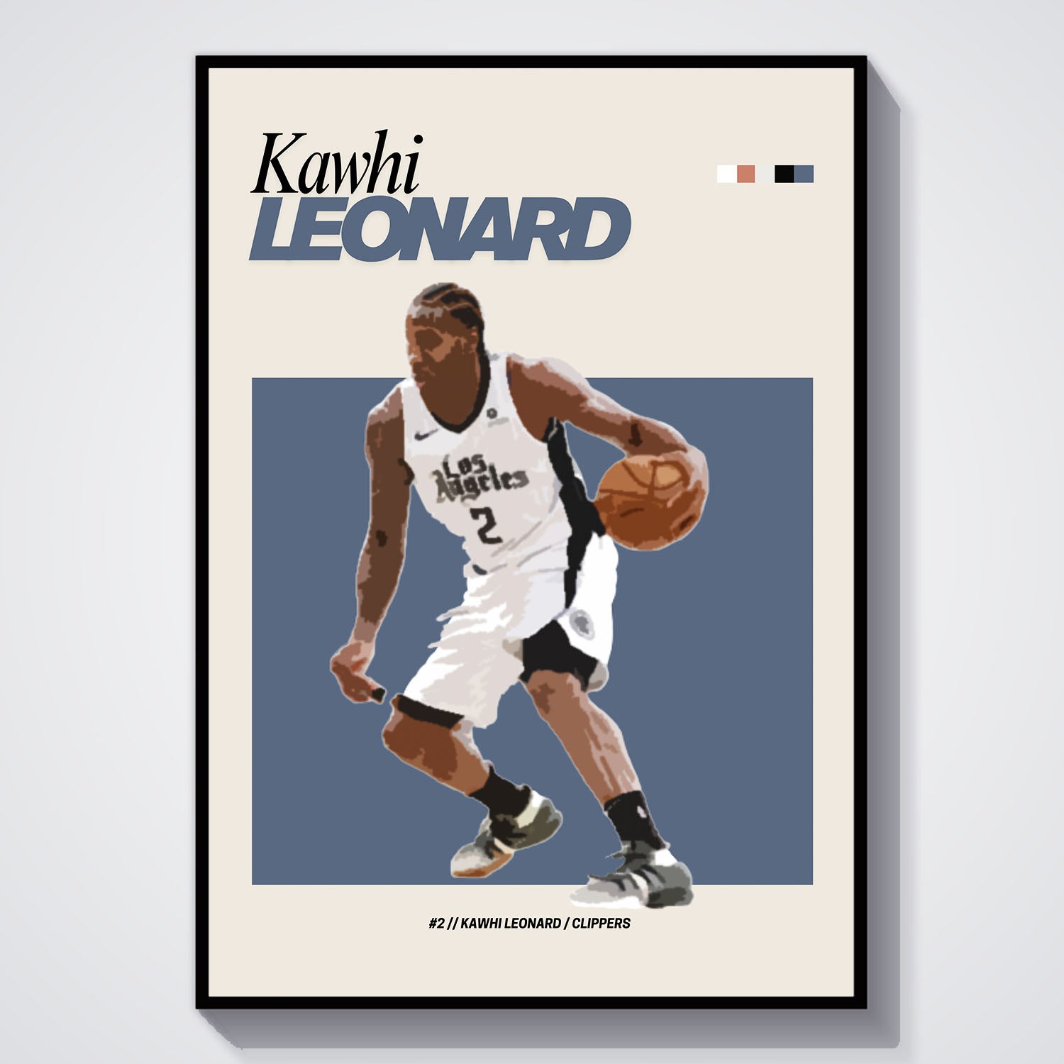 Flex Designs Poster Kawhi Leonard NBA FlexM 5 x 7" Home Goods - Sports  Poster