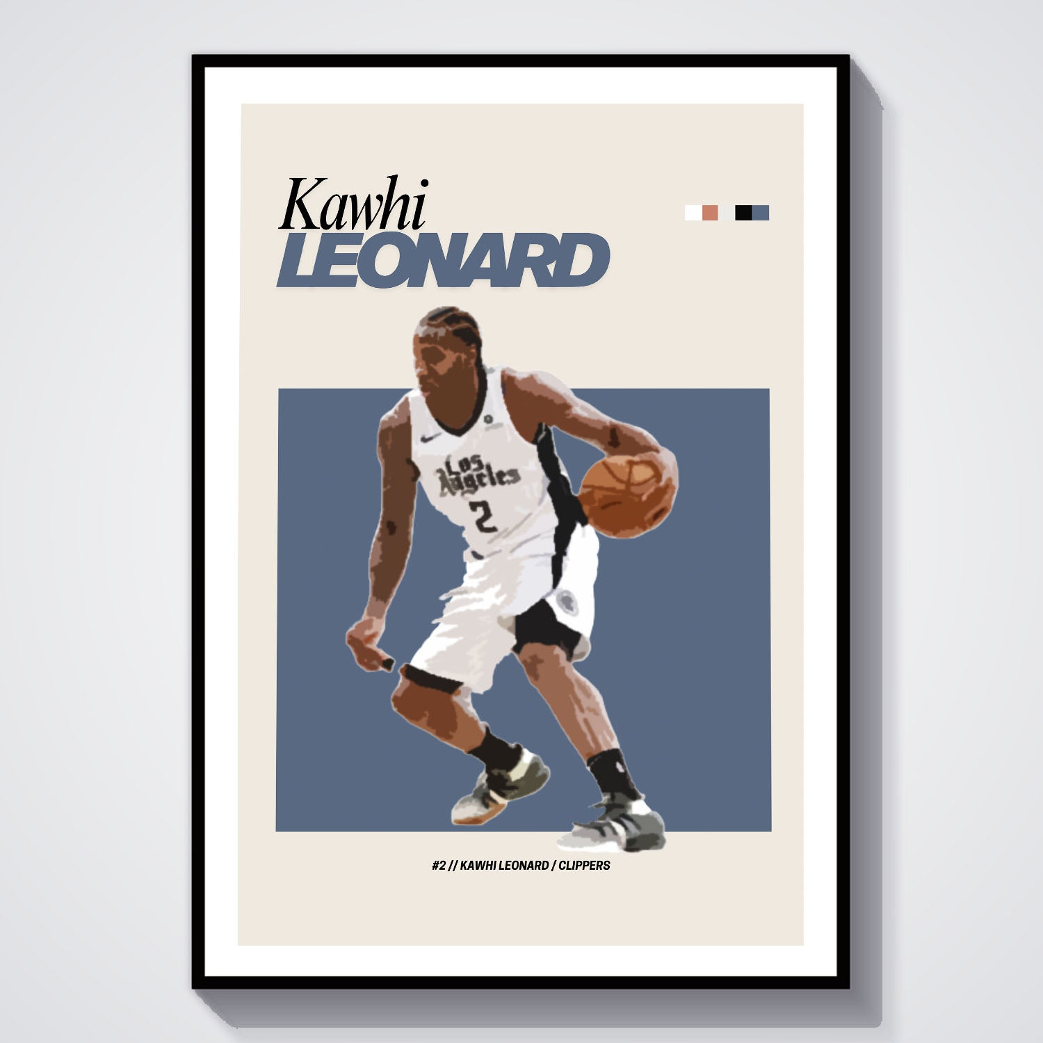 Flex Designs Poster Kawhi Leonard NBA FlexM 8 x 10" Home Goods - Sports  Poster