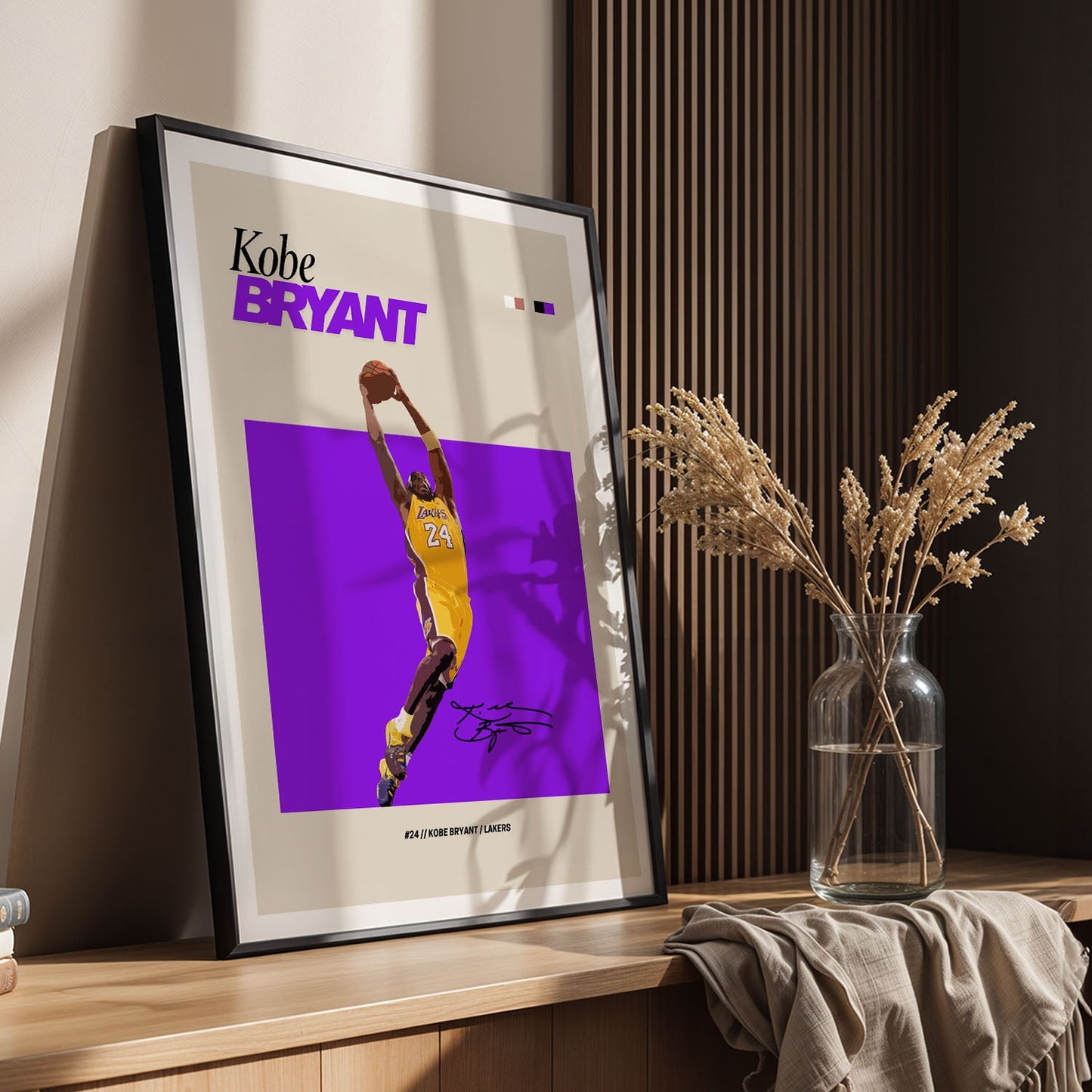 Flex Designs Poster Kobe Bryant NBA FlexM 5 x 7" Home Goods - Sports  Poster