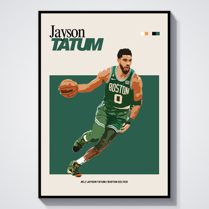 Flex Designs Poster Jayson Tatum NBA FlexM 5 x 7" Home Goods - Sports  Poster
