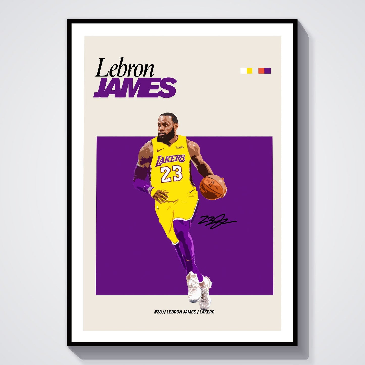 Flex Designs Poster Lebron James NBA FlexM 8 x 10" Home Goods - Sports  Poster