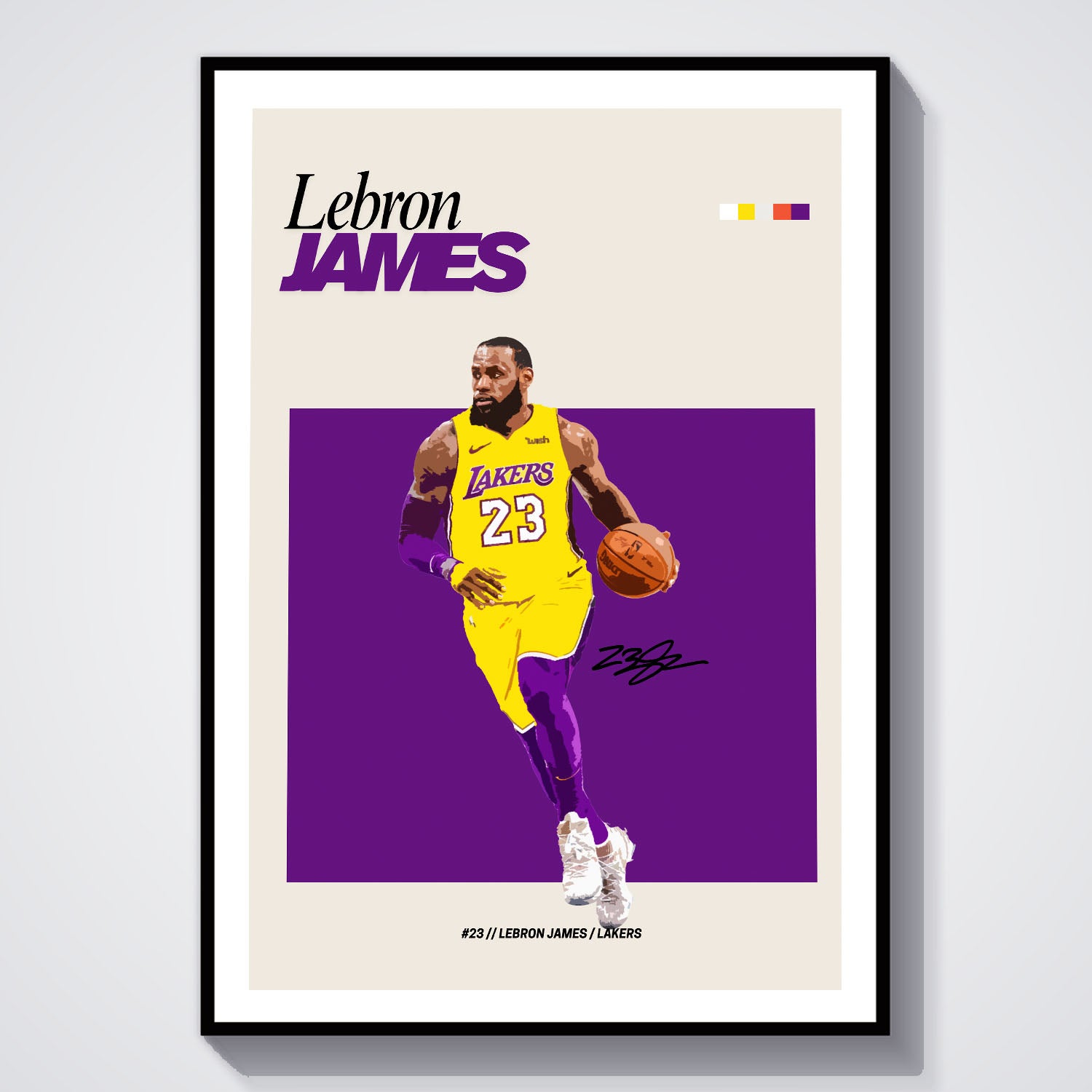 Flex Designs Poster Lebron James NBA FlexM 8 x 10" Home Goods - Sports  Poster