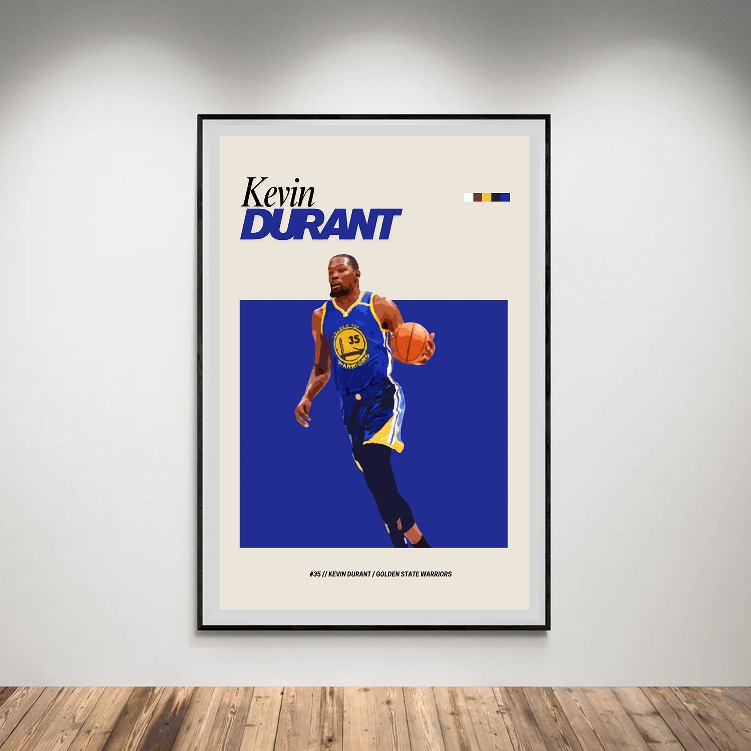 Flex Designs Poster Kevin Durant GS NBA FlexM 8 x 10" Home Goods - Sports  Poster