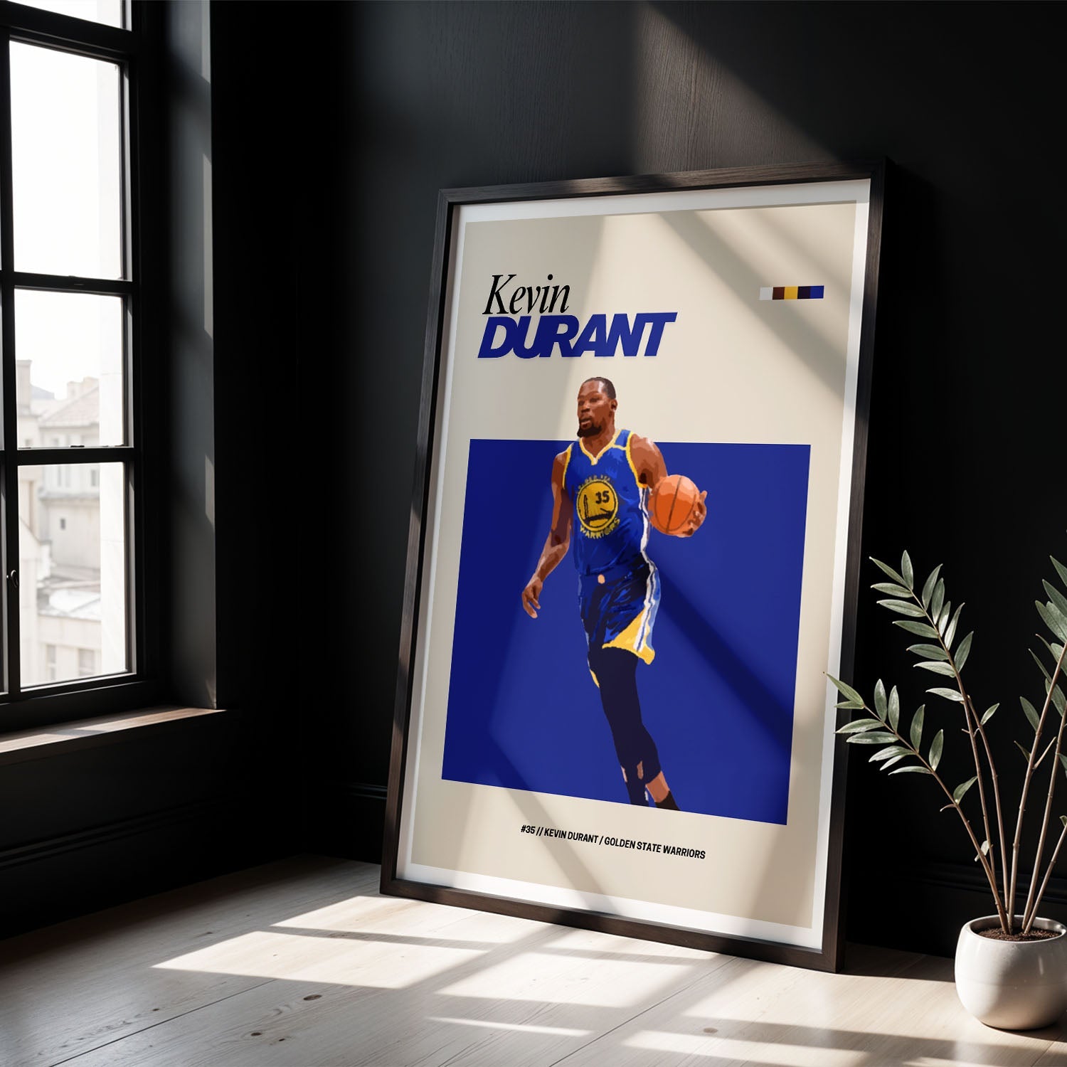 Flex Designs Poster Kevin Durant GS NBA FlexM 8 x 10" Home Goods - Sports  Poster