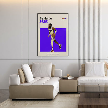 Flex Designs Poster De'Aaron Fox NBA FlexM 5 x 7" Home Goods - Sports  Poster