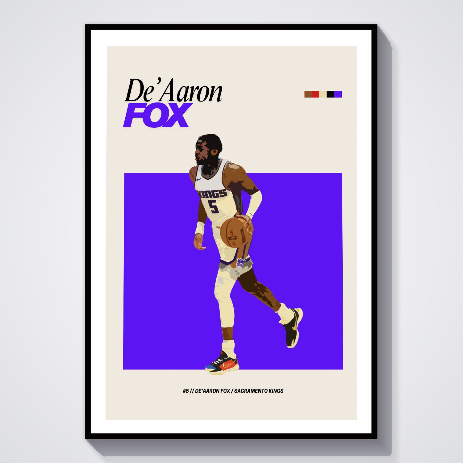 Flex Designs Poster De'Aaron Fox NBA FlexM 8 x 10" Home Goods - Sports  Poster