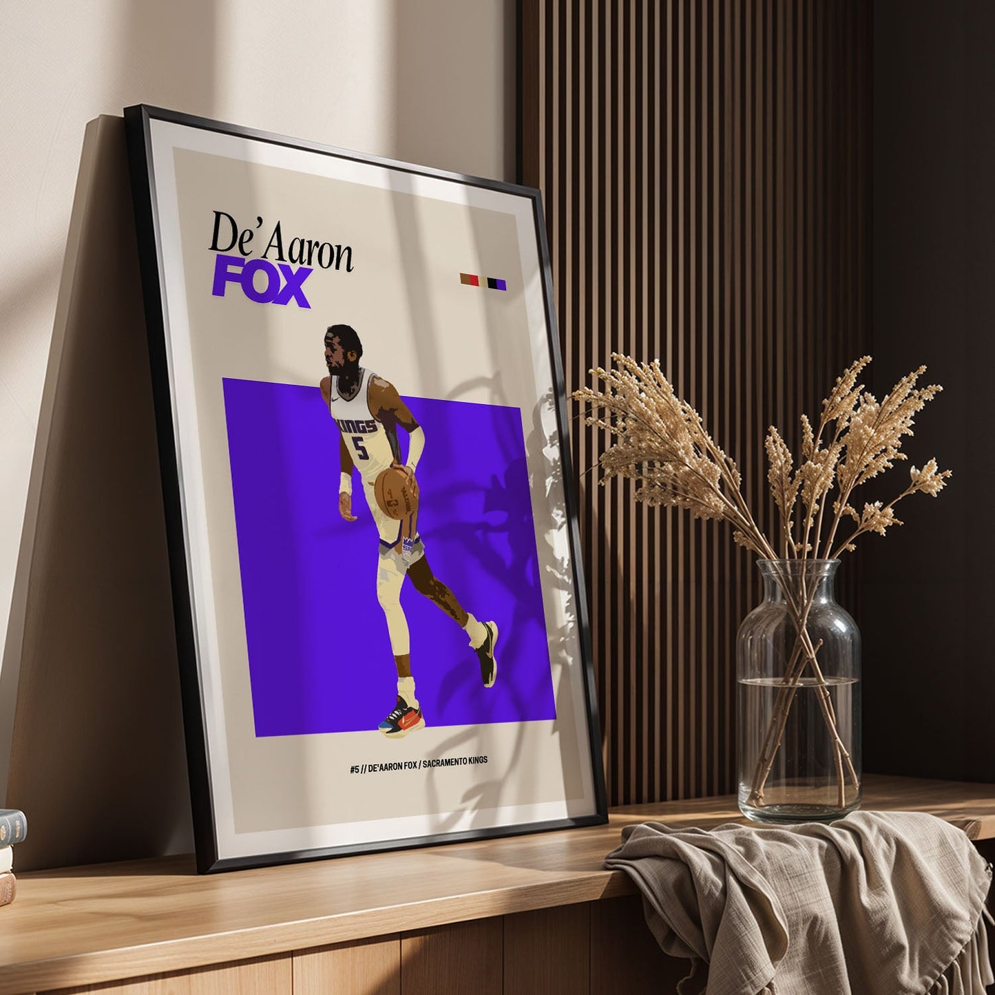 Flex Designs Poster De'Aaron Fox NBA FlexM 5 x 7" Home Goods - Sports  Poster