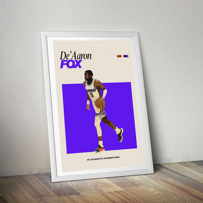 Flex Designs Poster De'Aaron Fox NBA FlexM 8 x 10" Home Goods - Sports  Poster