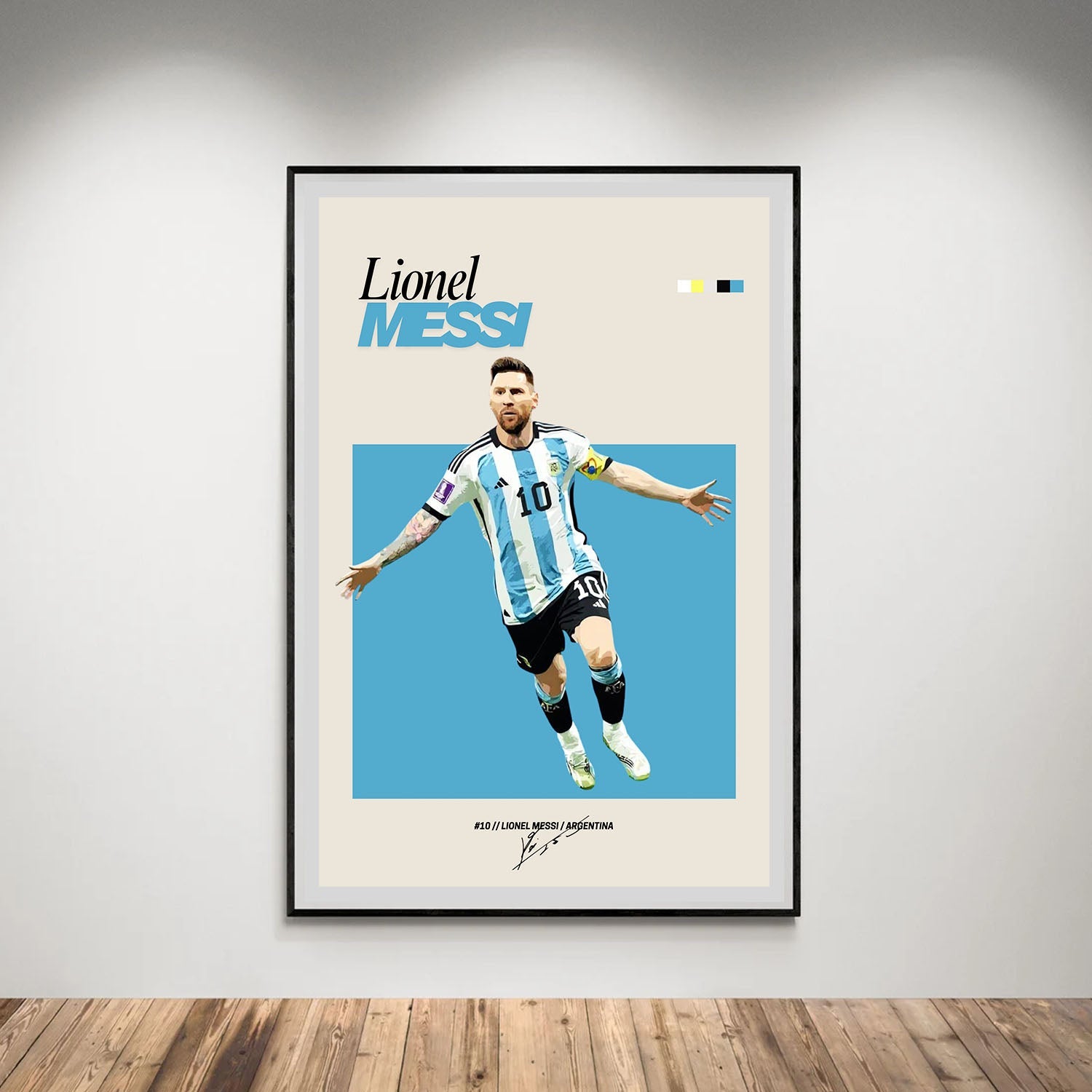 Flex Designs Poster Lionel Messi FlexM 8 x 10" Home Goods - Sports  Poster