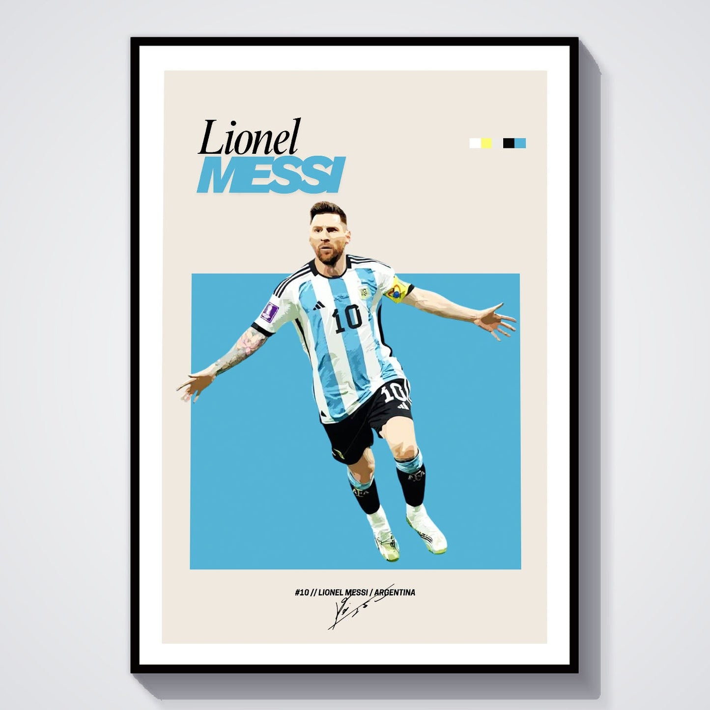 Flex Designs Poster Lionel Messi FlexM 8 x 10" Home Goods - Sports  Poster