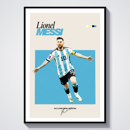 Flex Designs Poster Lionel Messi FlexM 8 x 10" Home Goods - Sports  Poster
