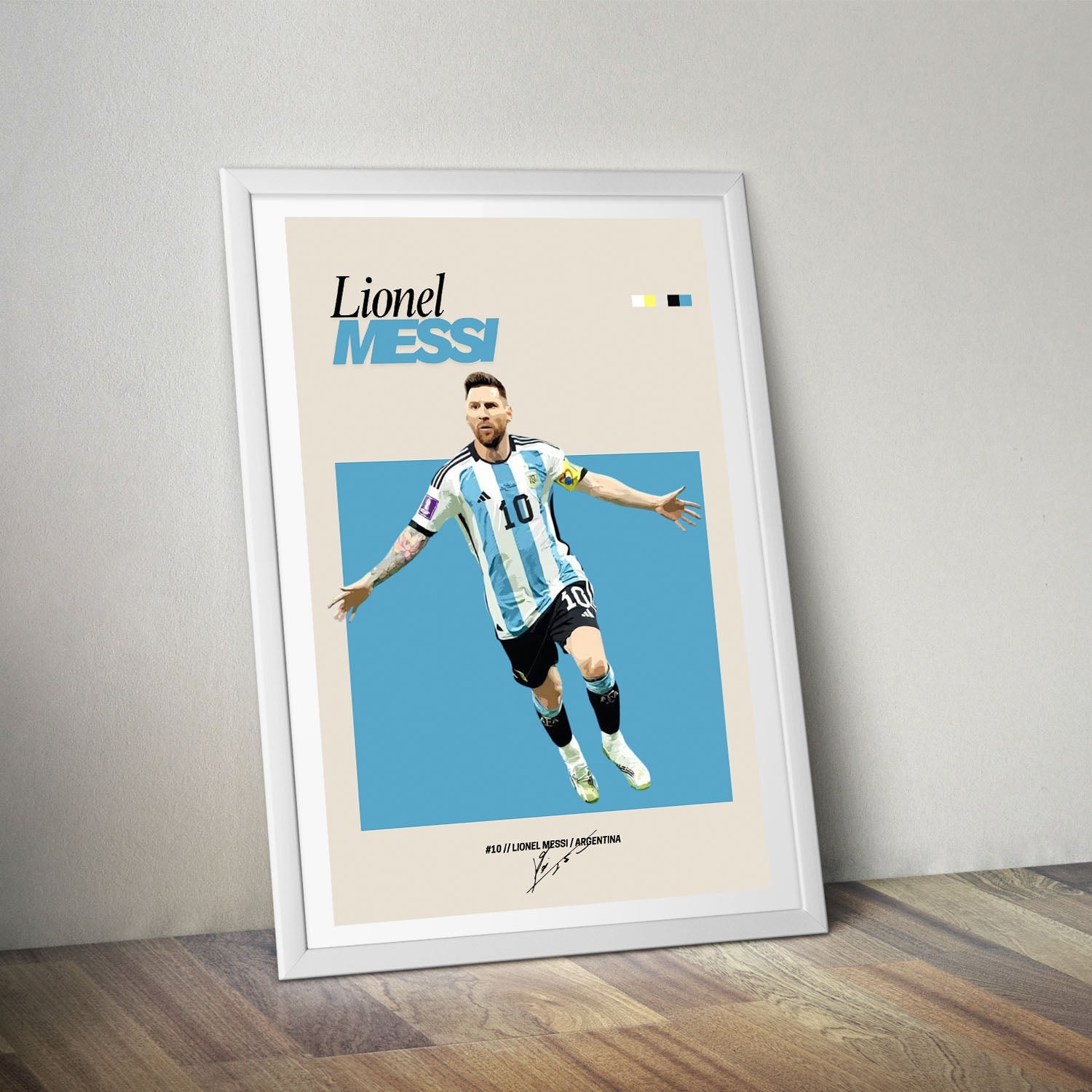 Flex Designs Poster Lionel Messi FlexM 8 x 10" Home Goods - Sports  Poster