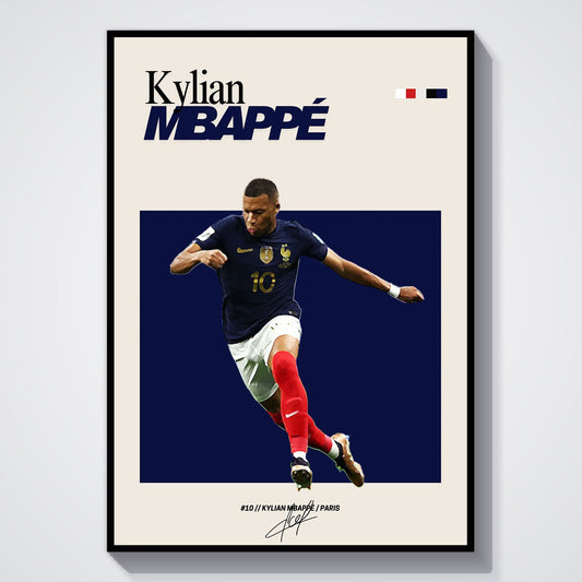 Flex Designs Poster Kylian Mbappe FlexM 5 x 7" Home Goods - Sports  Poster