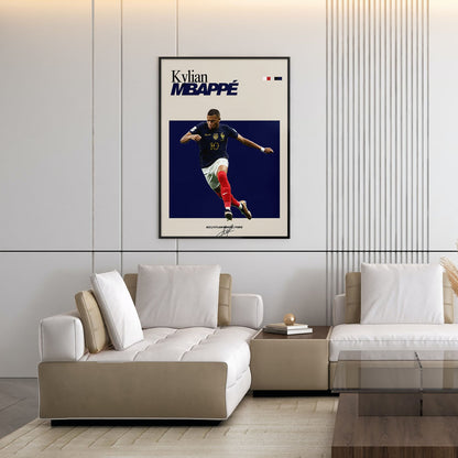 Flex Designs Poster Kylian Mbappe FlexM 5 x 7" Home Goods - Sports  Poster