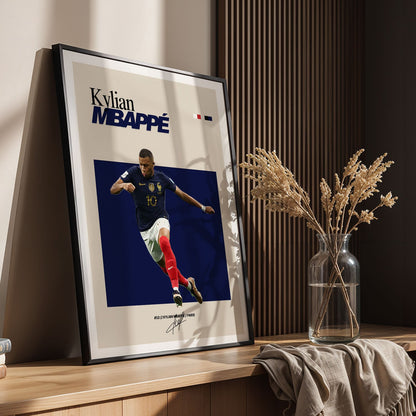 Flex Designs Poster Kylian Mbappe FlexM 5 x 7" Home Goods - Sports  Poster
