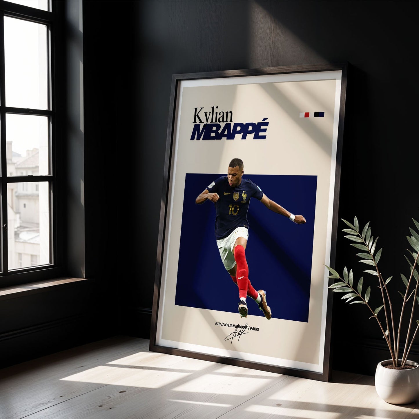 Flex Designs Poster Kylian Mbappe FlexM 8 x 10" Home Goods - Sports  Poster
